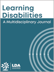 Learning Disabilities: A Multidisciplinary Journal